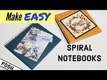 Video thumbnail for NO MACHINES NEEDED! Make Your Own Spiral Notebook From Scratch/DIY ...
