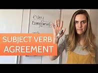 Video thumbnail for Subject Verb Agreement | English Grammar Course (ESL Class)