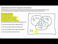 Video thumbnail for Solving Word Problems With Venn Diagrams Three Sets
