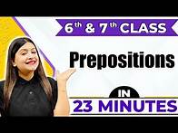 Video thumbnail for Prepositions in One Shot | Cheat Sheet For Class 6th & 7th