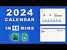 Video thumbnail for 2024 Calendar template in Microsoft Excel
