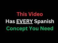 Video thumbnail for A Complete Guide To Every Fundamental In Spanish (The Conclusion)