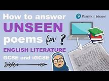 Video thumbnail for How to Answer Unseen Poems for English Literature GCSE/iGCSE 🧐🖊