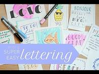 Video thumbnail for Simple Hand Lettering- One Trick, Many Fonts!