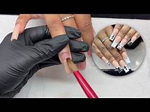 Video thumbnail for Full Acrylic Application + Nail Art