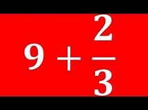 Video thumbnail for Adding whole number to a fraction | How to add a whole number and fraction