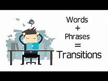 Video thumbnail for Transitional words and phrases