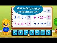 Video thumbnail for 123 Math Multiplication #7 - Multiplication Drill with Lucas and Ruby | RV AppStudios Games