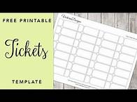 Video thumbnail for FREE Printable Tickets Template | FREEBIE