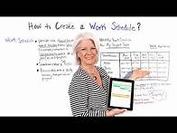 Video thumbnail for How to Create a Work Schedule - Project Management Training