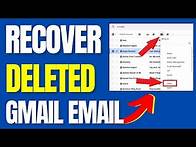 Video thumbnail for How to Recover Permanently Deleted Emails from Gmail (2024)
