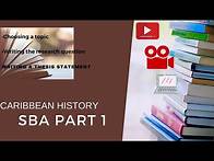 Video thumbnail for Caribbean History CSEC SBA Part 1