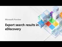 Video thumbnail for Export Search Results in eDiscovery