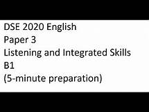 Video thumbnail for DSE 2020 English Paper 3 Listening and Integrated Skills B1 (5 minutes preparation)