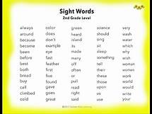 Video thumbnail for Learn 2nd Grade English Sight Words ~ You Tube ~