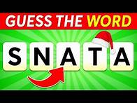 Video thumbnail for Guess the Christmas Word by Scrambled Letters 🎅🎄 Christmas Quiz
