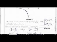 Video thumbnail for WMA11/01 (Edexcel) IAL P1 January 2023, Q7, Reciprocal Graphs,Transformations, Intersections