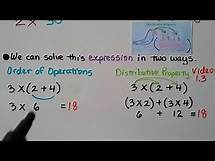 Video thumbnail for 5th Grade Math 1.11, Evaluate Numerical Expressions, Order of Operations