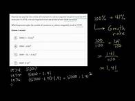 Video thumbnail for Exponential Expressions Word Problems (Numerical): Practice