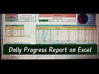 Video thumbnail for daily progress report format for civil works. 📖Daily Activity tracker | DPR Format excel.