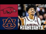 Video thumbnail for Arkansas Razorbacks vs. Auburn Tigers | Full Game Highlights | ESPN College Basketball