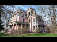 Video thumbnail for Abandoned 1860's Pink Victorian Mansion - Found Room for Underground Railroad