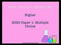 Video thumbnail for Higher: 2023 Paper 1 Multiple Choice