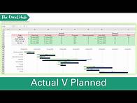 Video thumbnail for Actual Vs Planned Gantt Chart In One View - Project Management In Excel