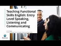 Video thumbnail for Teaching Functional Skills English | Entry Level Speaking, Listening and Communicating October 2024