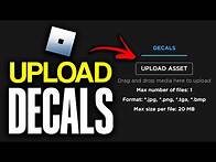 Video thumbnail for How to Upload Decals on Roblox - 2025