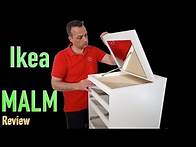 Video thumbnail for Ikea MALM Chest of 6 drawers with mirror review