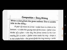 Video thumbnail for Story Writing with clues/hints/outlines BEST EXPLAINATION Class- (3rd-12th)