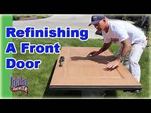 Video thumbnail for Refinishing A Front Door. Clear Coating A Door With Urethane.