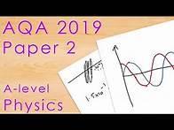 Video thumbnail for AQA 2019 Paper 2 - A-level Physics Past Paper
