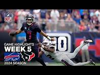 Video thumbnail for Buffalo Bills vs. Houston Texans | 2024 Week 5 Game Highlights