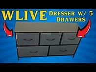 Video thumbnail for HOW TO ASSEMBLE the WLIVE Dresser for Bedroom with 5 Drawers! (and REVIEW!)