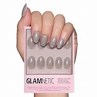 Video thumbnail for Glamnetic Press On Nails - Pure Gray | Opaque Light Gray Short Oval False Nails, Reusable Stick On Fake Nails with Glue | Salon Quality | 15 Sizes - 30 Nail Kit