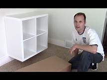 Video thumbnail for Ikea EXPEDIT / KALLAX shelf - how to assemble and wall mount bookcase