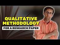 Video thumbnail for How To Write Qualitative Methodology For A Research Paper (Full Tutorial + Examples)