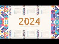 Video thumbnail for Free Interactive 2024 Calendar Template for PowerPoint & Google Slides