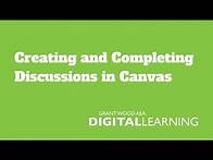 Video thumbnail for Creating and Posting to Discussions in Canvas (Instructure)