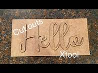 Video thumbnail for How to do word cut outs on the Xtool M1 #xtool #howto