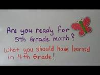 Video thumbnail for Are you ready for 5th grade math?