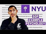 Video thumbnail for PHD STATEMENT OF PURPOSE EXAMPLE | PhD in Psychology and Social Intervention at NYU