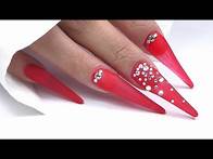 Video thumbnail for EXTRA LONG STILETTO NAILS