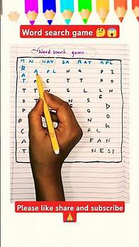 Video thumbnail for Word Search Game for Kids | Find Simple Words | Fun Brain Game | Kids Learn#shortsfeed #shorts