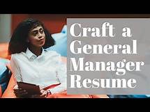 Video thumbnail for Create a General Manager Resume in 5 Simple Steps