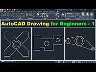 Video thumbnail for AutoCAD Drawing Tutorial for Beginners - 1