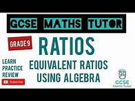 Video thumbnail for Solving Algebraic Fractions | Equivalent Ratios using Algebra | Grade 7-9 Series | GCSE Maths Tutor
