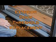 Video thumbnail for How to replace an exterior door threshold plate